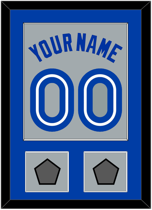 Toronto Name & Number With 2 World Series Patches - Road Gray (1989-1996) - Essential Tier 2
