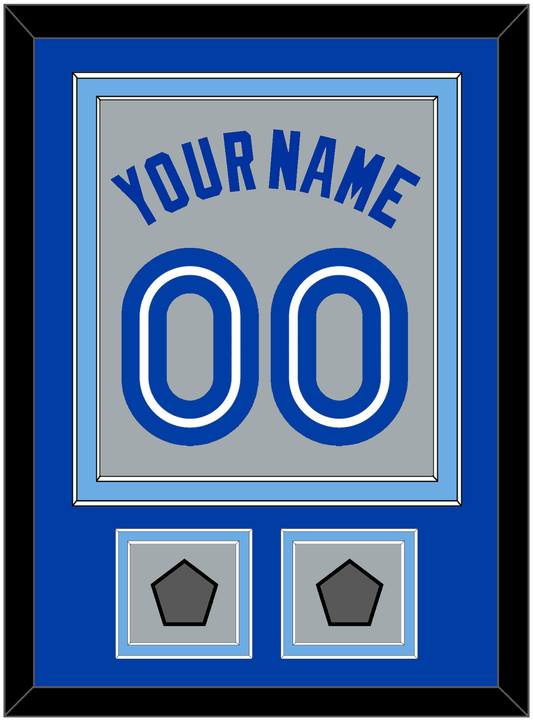 Toronto Name & Number With 2 World Series Patches - Road Gray (1989-1996) - Signature Tier 2