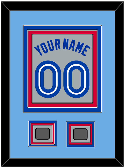 Toronto Name & Number With 2 World Series Patches - Road Gray (1989-1996) - Premier Tier 4