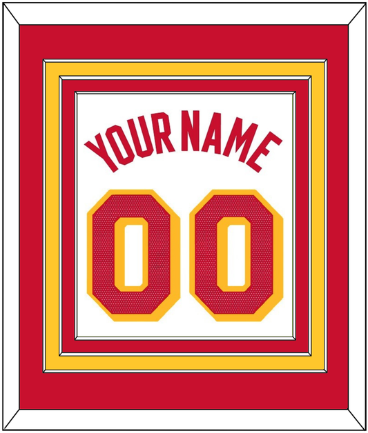 Atlanta Name & Number - White Association - Premier Tier 2
