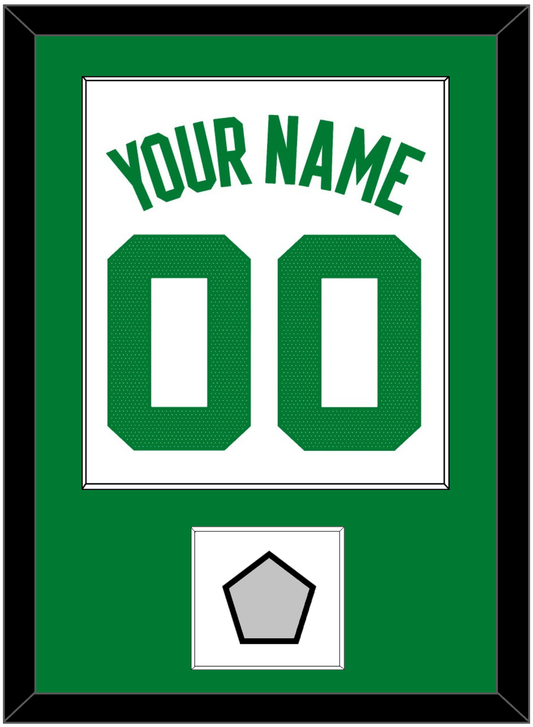 Boston Name & Number With Trophy Patch - White Association - Essential Tier 1