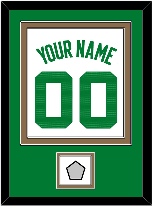 Boston Name & Number With Champions Patch - White Association - Signature Tier 2