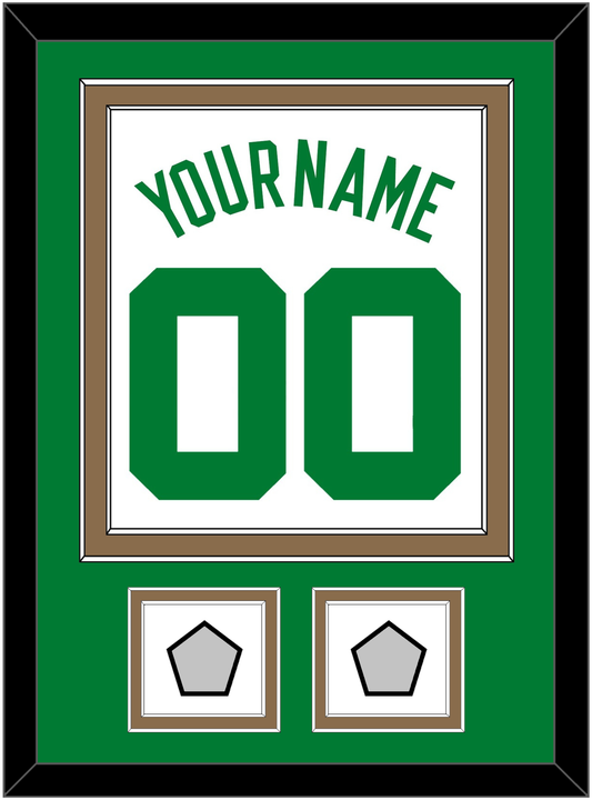 Boston Name & Number With 2 Trophy Patches - Home White (1972-2018) - Signature Tier 2