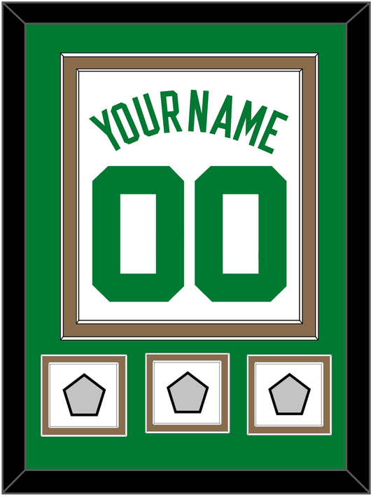 Boston Name & Number With 3 Trophy Patches - Home White (1972-2018) - Signature Tier 2