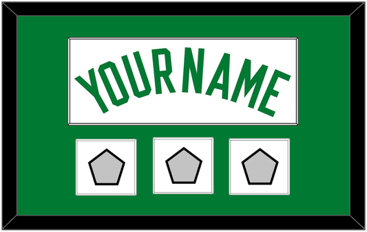 Boston Name & 3 Trophy Patches - Home White (1972-2018) - Essential Tier 1
