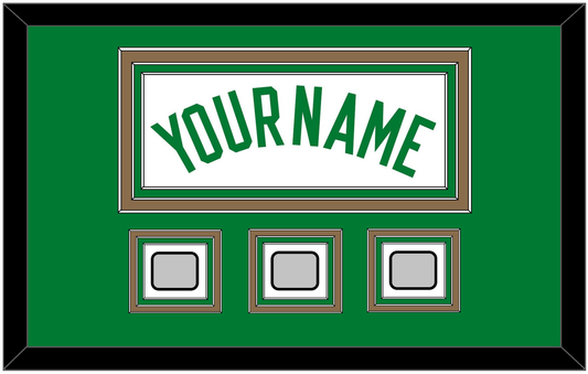 Boston Name & 3 Trophy Patches - Home White (1972-2018) - Premier Tier 2