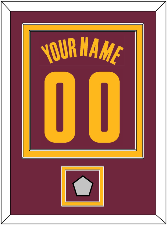 Cleveland Name & Number With Champions Patch - Road Red (2010-2017) - Signature Tier 2