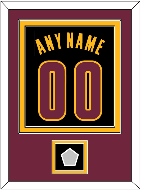 Cleveland Name & Number With Champions Patch - Black Pride (2015-2017) - Signature Tier 4