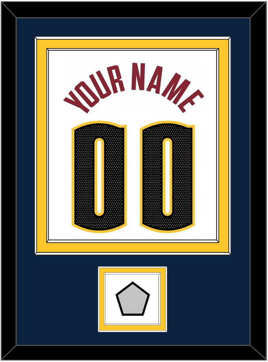 Denver Name & Number With Finals Patch - White Association - Signature Tier 2