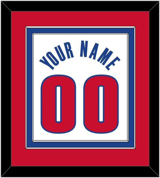 Detroit Name & Number - White Association - Signature Tier 4