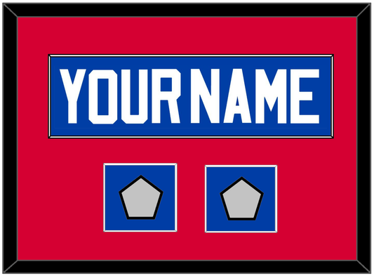 Detroit Name & 2 Champions Patches - Road Blue (1981-1996) - Essential Tier 3