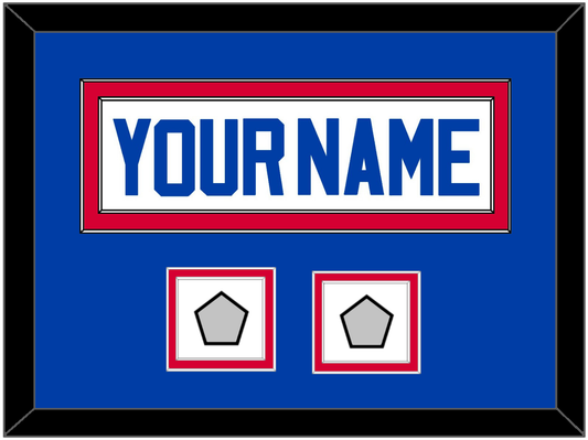 Detroit Name & 2 Champions Patches - Home White (1983-1996) - Signature Tier 3