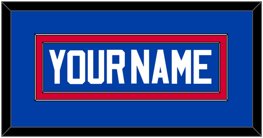Detroit Name - Road Blue (1981-1996) - Signature Tier 2