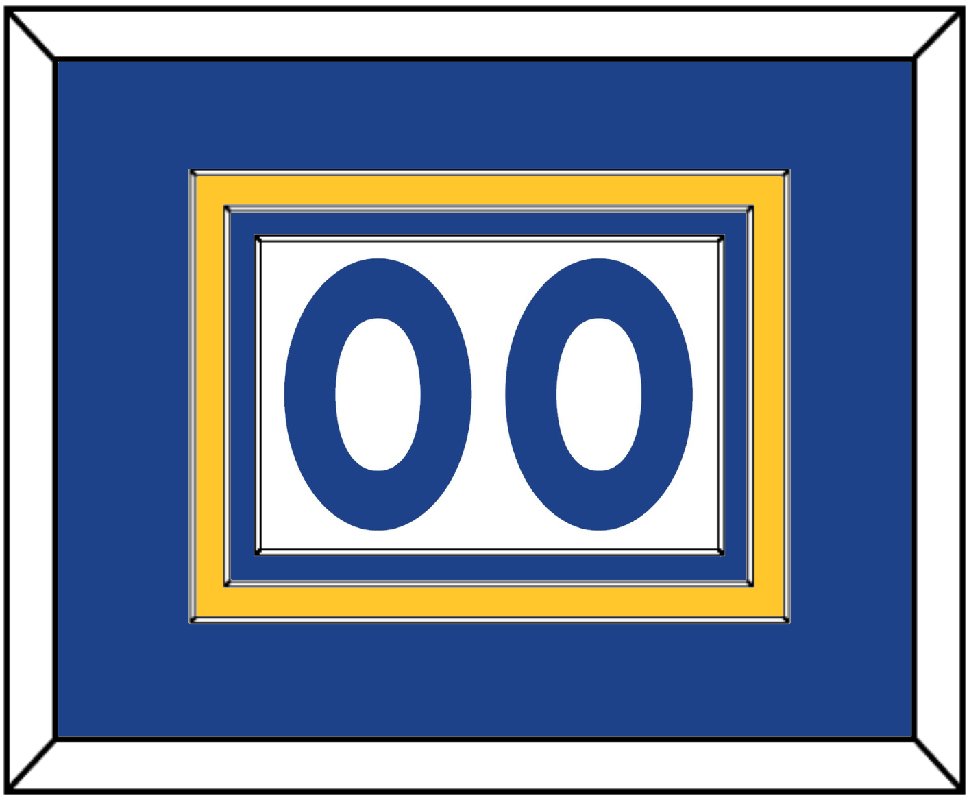 Golden State Full-Size Number