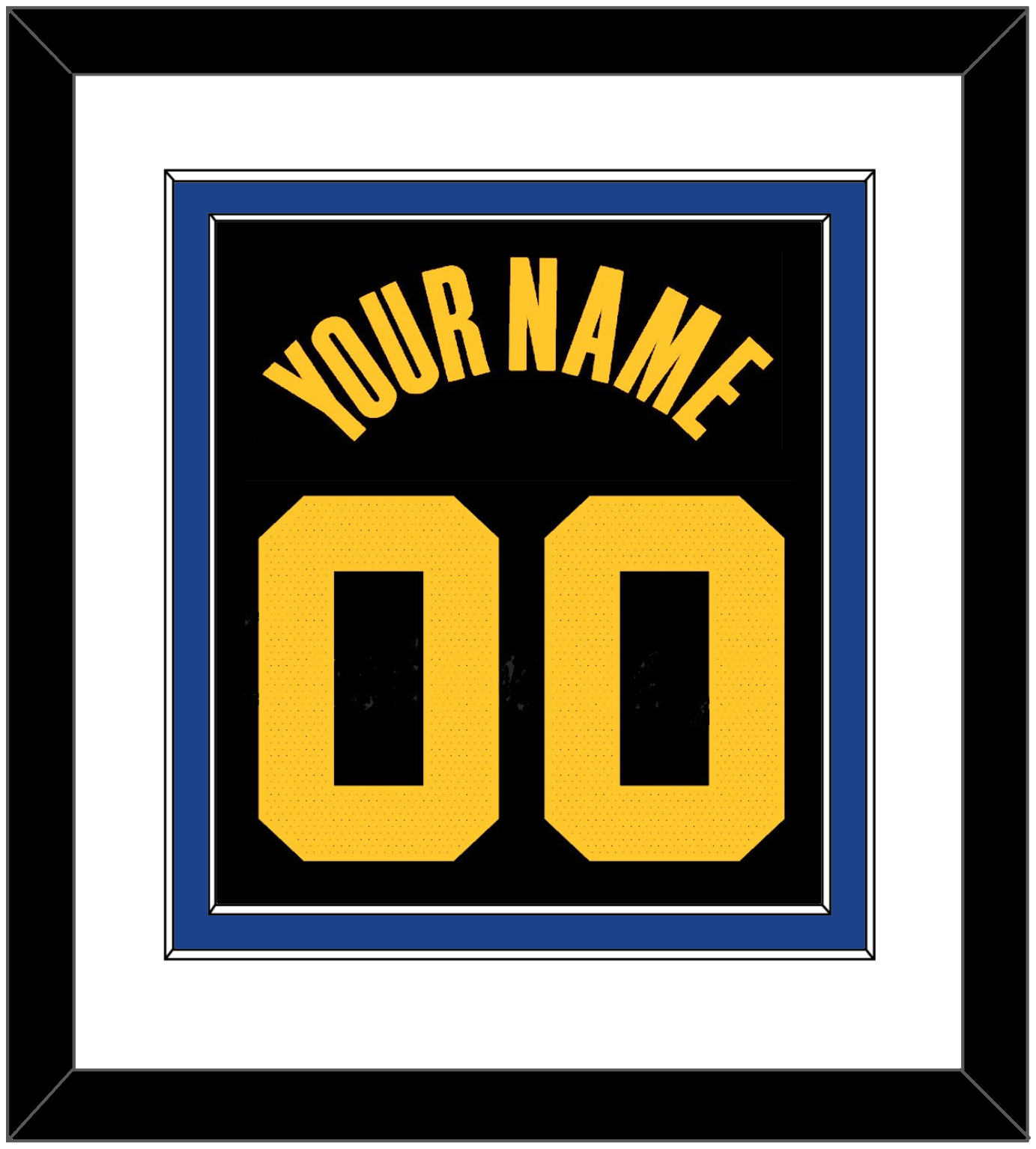 Golden State Name & Full-Size Number - Combined