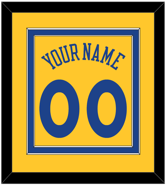 Golden State Name & Number - Alternate Yellow (2013) - Signature Tier 2