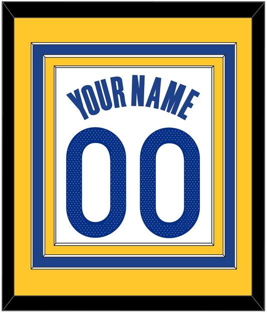 Golden State Name & Number - White Association - Premier Tier 3