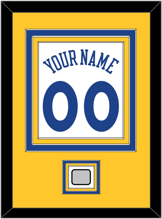 Golden State Name & Number With Finals Patch - Home White (2010-2019) - Premier Tier 3