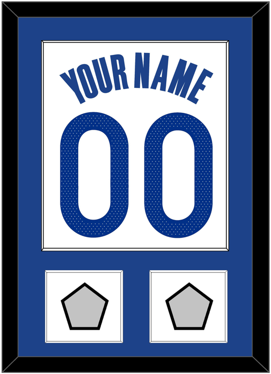Golden State Name & Number With 2 Finals Patches - White Association - Essential Tier 1