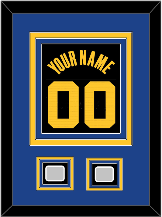 Golden State Name & Number With 2 Champions Patches - Black City (2021-2022) - Premier Tier 3