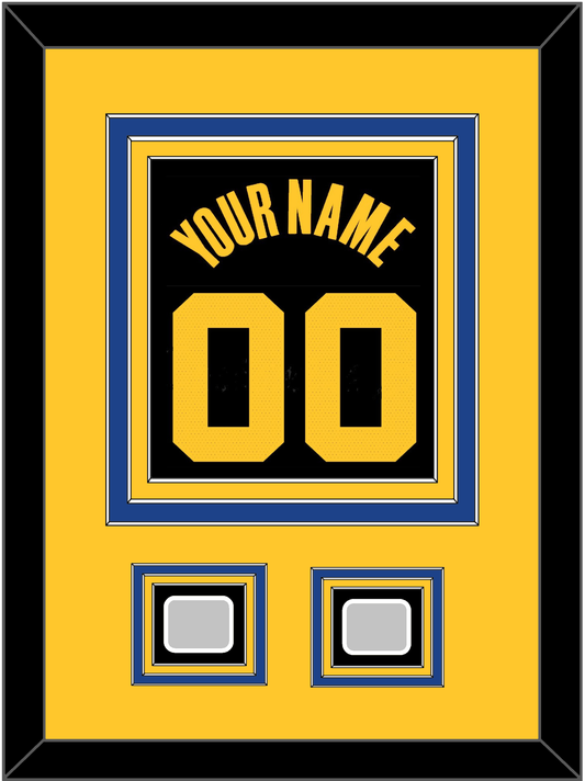 Golden State Name & Number With 2 Finals Patches - Black City (2021-2022) - Premier Tier 4