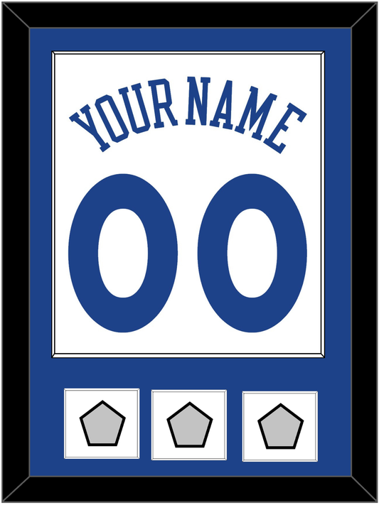 Golden State Name & Number With 3 Finals Patches - Home White (2010-2019) - Essential Tier 1
