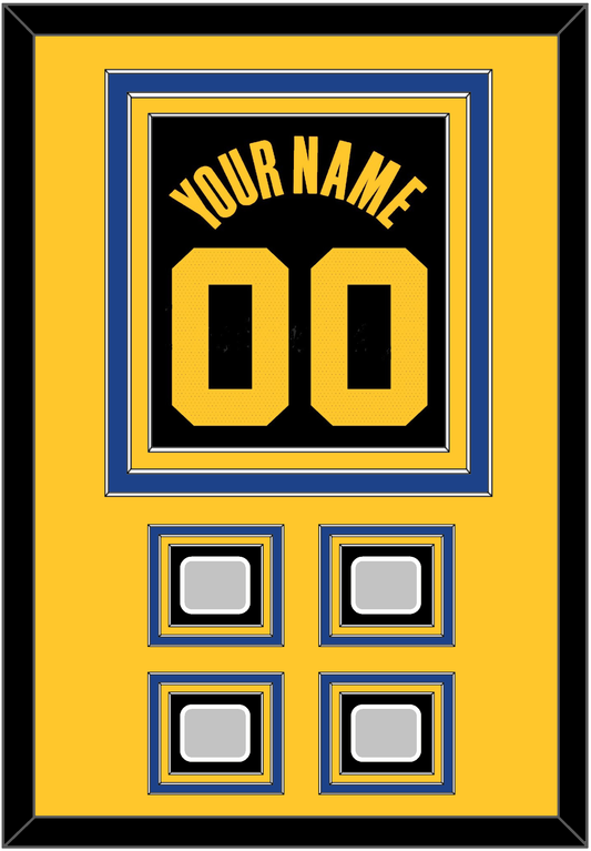 Golden State Name & Number With 4 Finals Patches - Black City (2021-2022) - Premier Tier 4