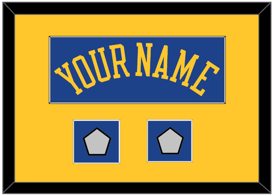 Golden State Name & 2 Champions Patches - Road Blue (2010-2019) - Essential Tier 3