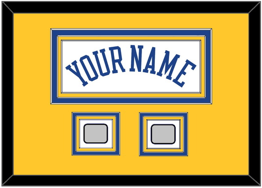 Golden State Name & 2 Champions Patches - Home White (2010-2019) - Premier Tier 5