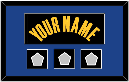 Golden State Name & 3 Champions Patches - Black City (2021-2022) - Essential Tier 2