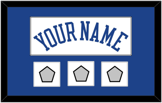 Golden State Name & 3 Finals Patches - Home White (2010-2019) - Essential Tier 1