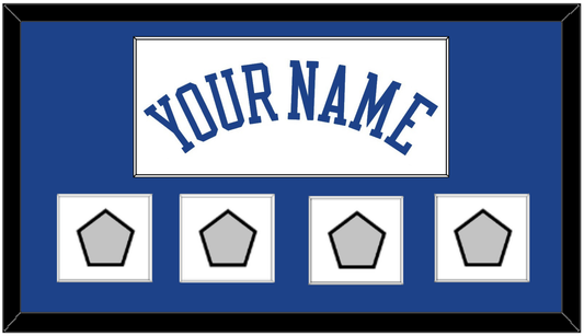 Golden State Name & 4 Finals Patches - Home White (2010-2019) - Essential Tier 1