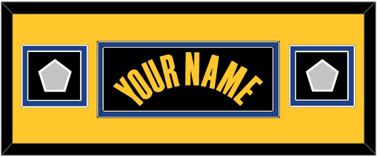 Golden State Name & 2 Finals Patches - Black City (2021-2022) - Signature Tier 8