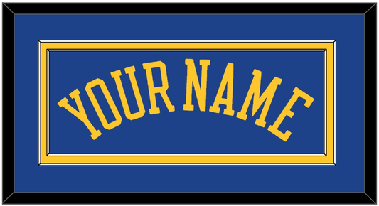 Golden State Name - Road Blue (2010-2019) - Signature Tier 2