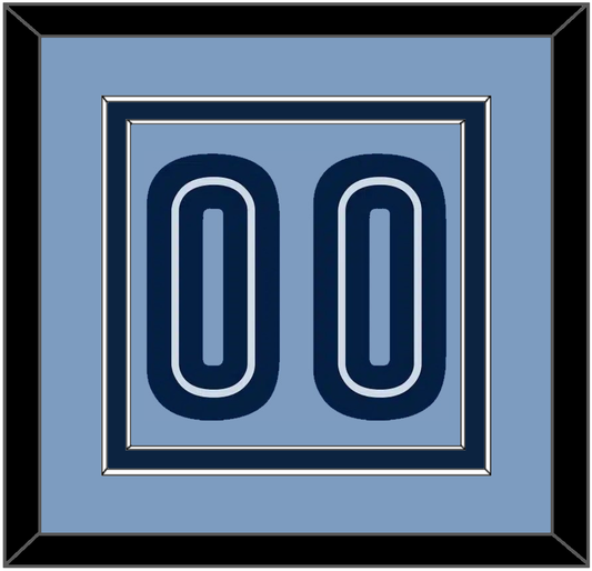Memphis Number - Alternate Light Blue (2009-2010) - Signature Tier 2