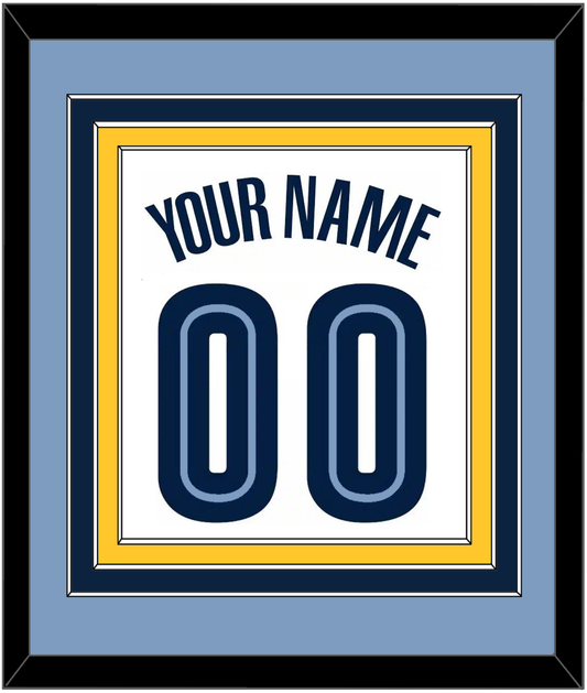 Memphis Name & Number - Home White (2004-2010) - Premier Tier 3