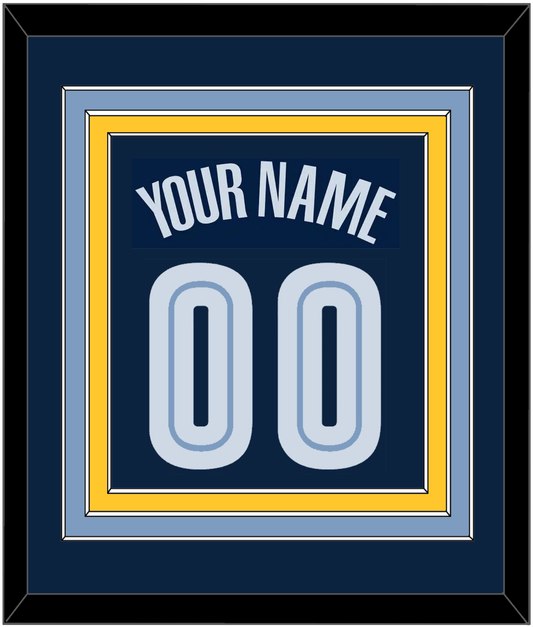 Memphis Name & Number - Road Navy (2004-2010) - Premier Tier 3