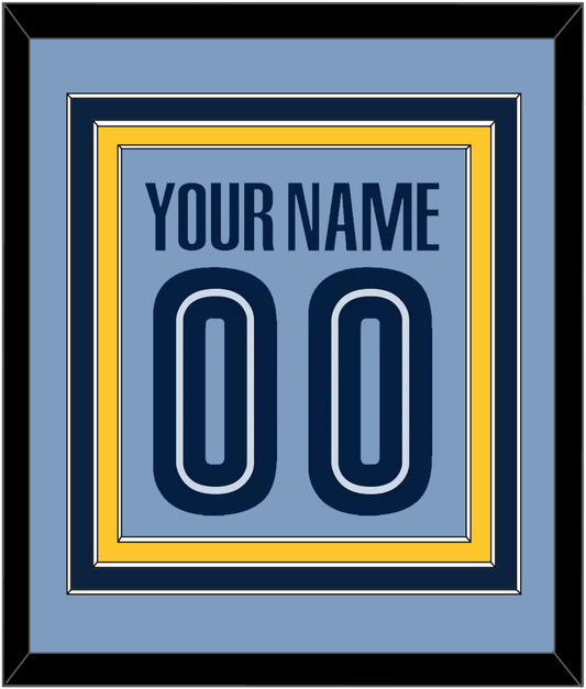 Memphis Name & Number - Alternate Light Blue (2004-2010) - Premier Tier 3