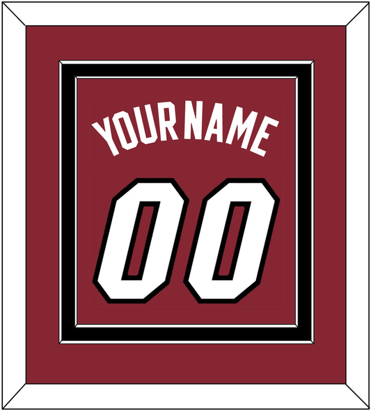 Miami Name & Number - Alternate Red (2009-2017) - Signature Tier 3