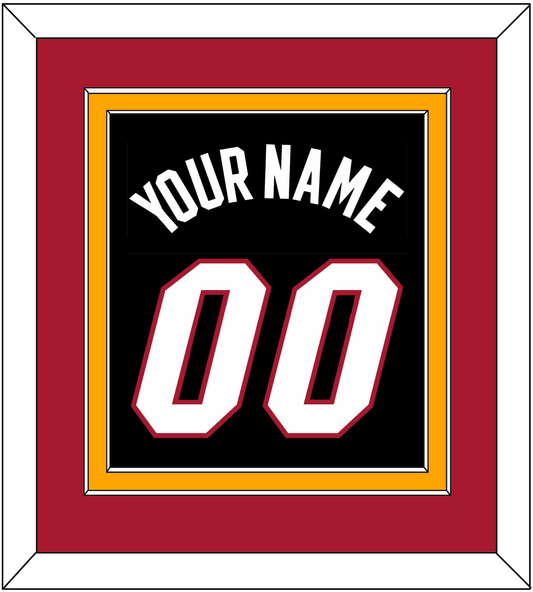 Miami Name & Number - Road Black (1999-2008) - Signature Tier 3