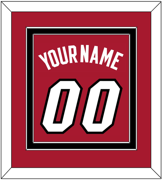 Miami Name & Number - Alternate Red (2001-2008) - Signature Tier 2