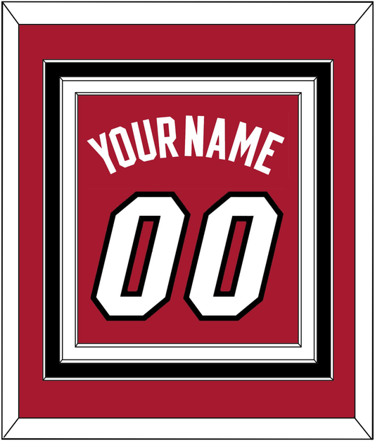 Miami Name & Number - Alternate Red (2001-2008) - Premier Tier 3