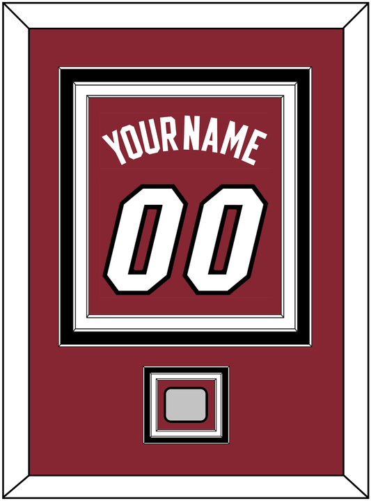 Miami Name & Number With Finals Patch - Alternate Red (2009-2017) - Premier Tier 4