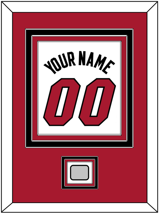 Miami Name & Number With Finals Patch - Home White (1999-2008) - Premier Tier 2