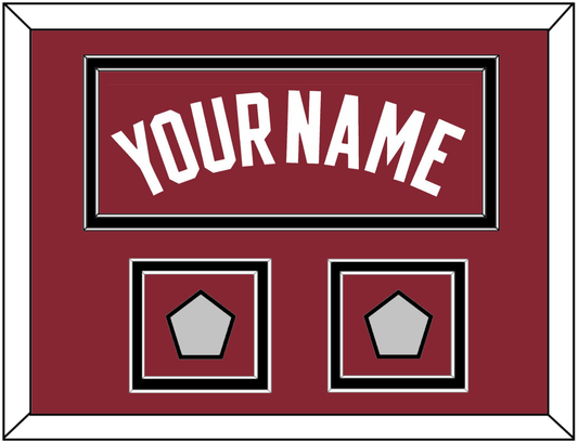 Miami Name & 2 Finals Patches - Alternate Red (2009-2017) - Signature Tier 5