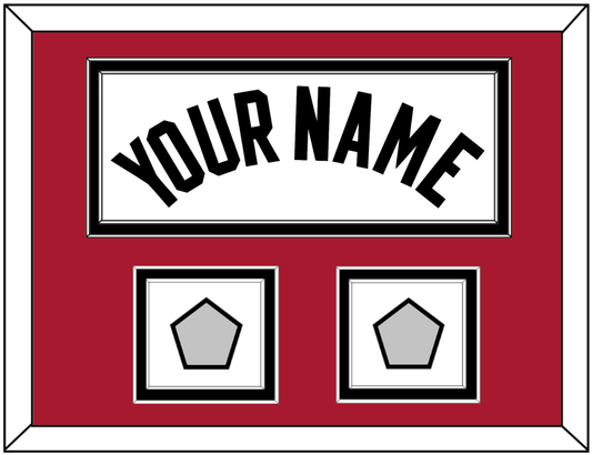 Miami Name & 2 Finals Patches - Home White (1999-2008) - Signature Tier 3
