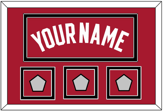 Miami Name & 3 Finals Patches - Alternate Red (2001-2008) - Signature Tier 3