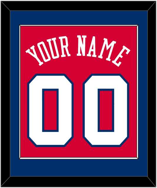 Philadelphia Name & Number - Road Red (1978-1991) - Essential Tier 2