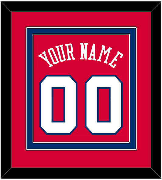 Philadelphia Name & Number - Road Red (1978-1991) - Signature Tier 2