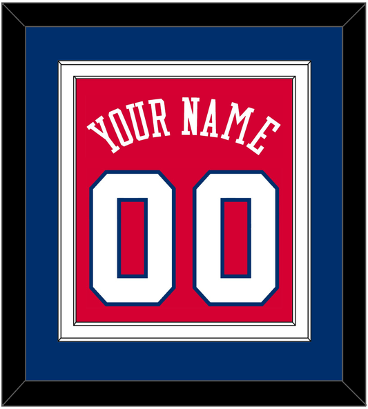 Philadelphia Name & Number - Road Red (1978-1991) - Signature Tier 3